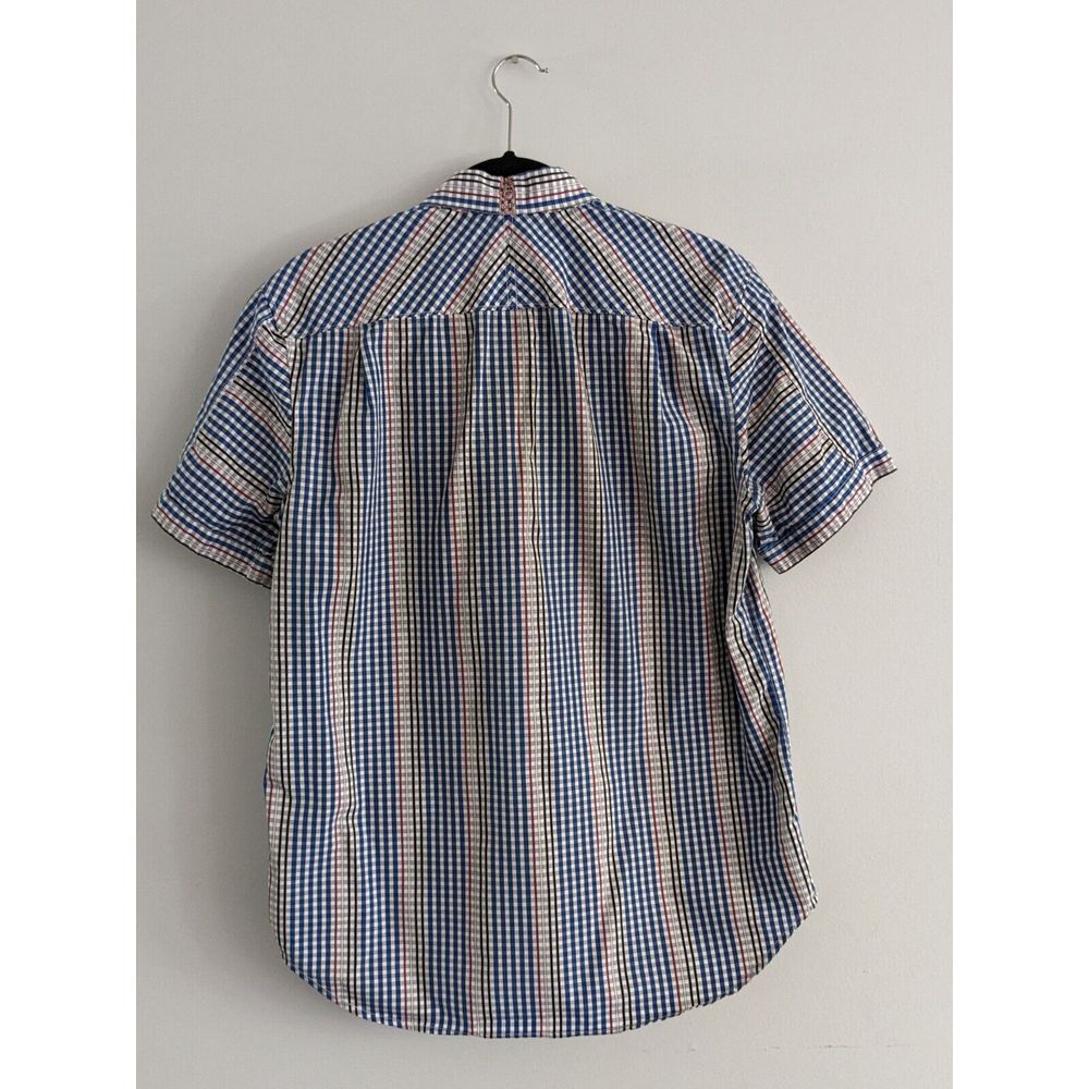 Robert Graham Classic Fit Blue Red Gray White Plaid Short Sleeve Shirt Medium‎ - Picture 2 of 10